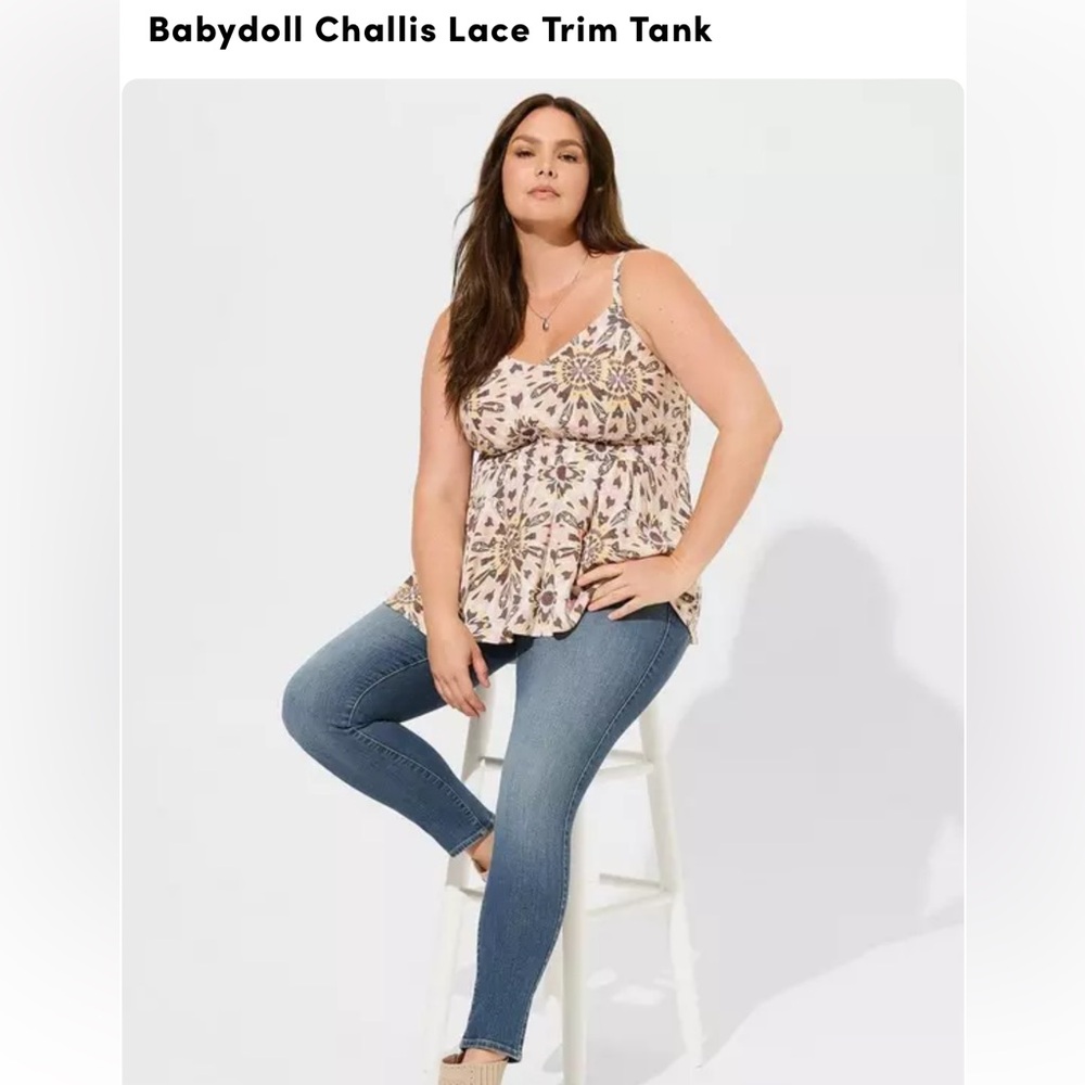 Babydoll challis tank size 3
